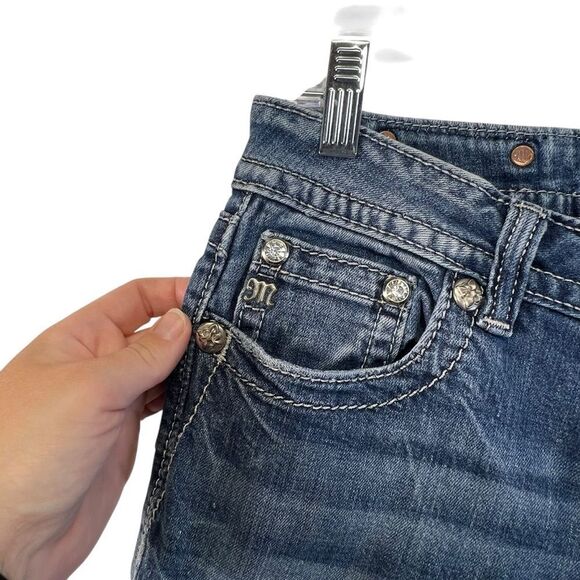 MissMe cross MP6224B Mid Rise Boot Size 29 Distressed ** missing a gem - Picture 8 of 16